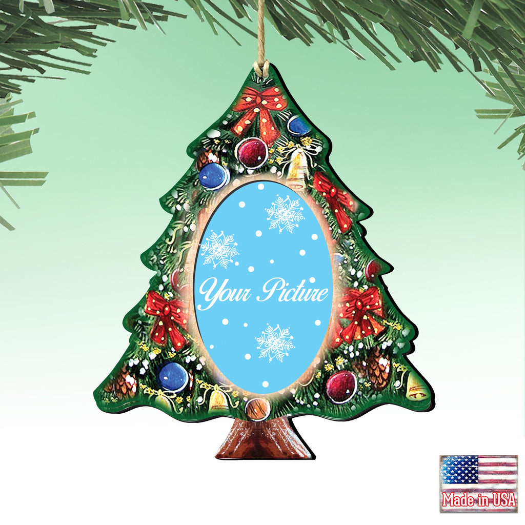 Christmas Tree Picture Frame Ornaments - Ornament for Photo - Christmas Decor - 8119186-2PF