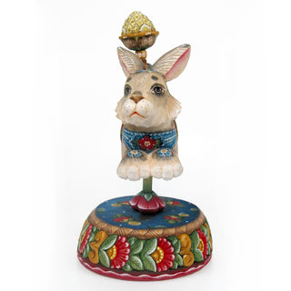Musical Figurine - Carousel Bunny Handcrafted Christmas Figurine 8