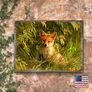 Fox Art Wooden Wall Art by Nature Wonders - Nature Wildlife Decor - 95294B
