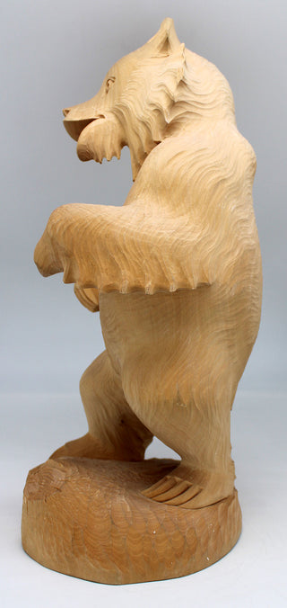 One-of-a-Kind Bear Wood Carved Figurine 13