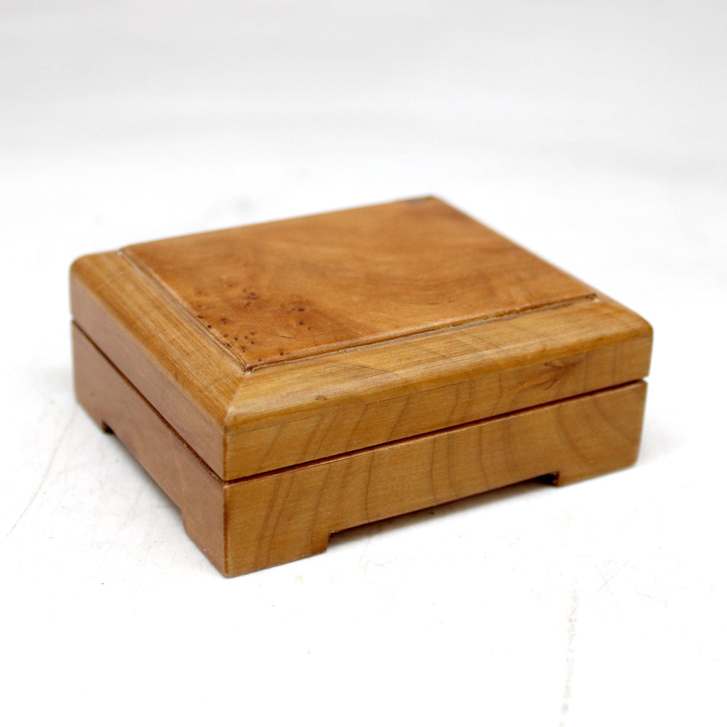 One-of-a-Kind Lacquered & Polished WOODCARVED Jewelry BOX 3x2.5x1.5 Handcarved Unique Home Decoration Beautiful Gift Rare Find Collectible, Unique Hand Carved Gift