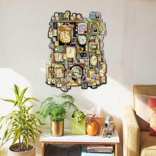 Telling Time Whimsical Wall Art by Laura Seeley - Love Family Kids Decor - 8513014-LS