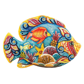 Tropical Fish Beach House Door Decor by G. DeBrekht - Coastal Holiday Decor - 8126121H
