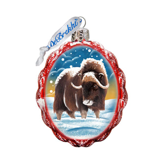 Buffalo Mercury Glass Ornament by G. DeBrekht - Wildlife Holiday Decor - 771054