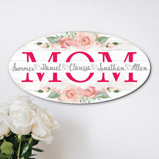 Mothers Day Gift - Personalized Gift for mom - Custom name sign - Children Names Gift for Mom - 961030T