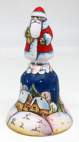 One-of-a-Kind Santa Bell Hand Painted Porcelain Figurine 5.5