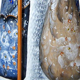 Ornamental Santa Blue Hand-Painted WOODCARVED Masterpiece by G. DeBrekht - Christmas Decor - 8201021 *** PRE-ORDER - Handmade Just for You! ***