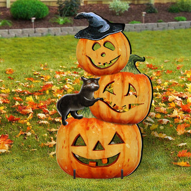 Scary Stacking Pumpkin Halloween Outdoor Decor by G. DeBrekht - Thanksgiving Halloween Decor - 8158415F