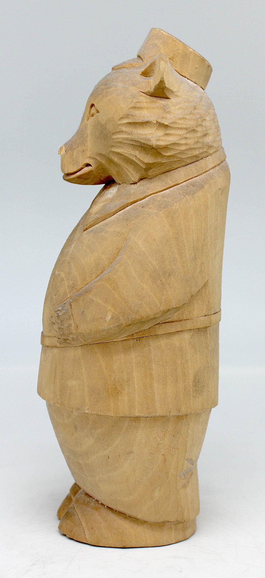 One-of-a-Kind Bear Wood Carved Figurine 9