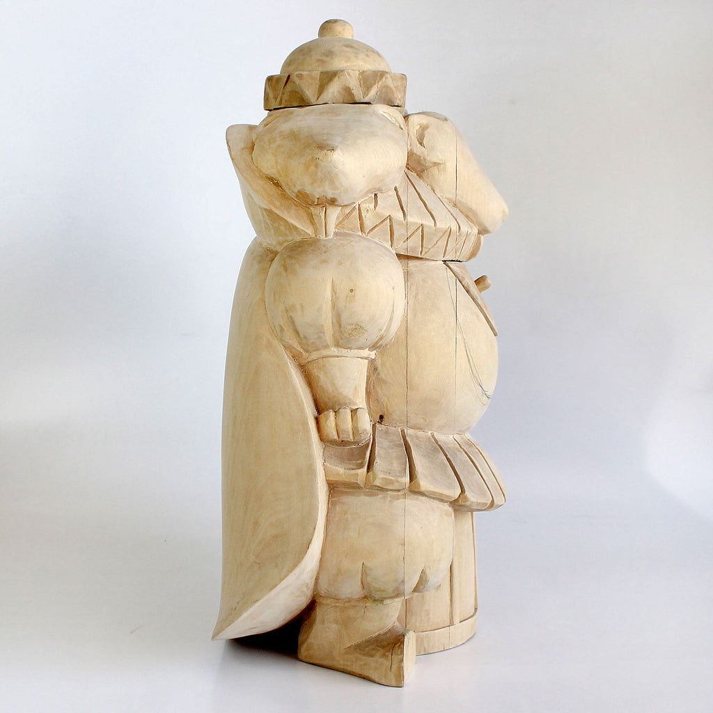 One-of-a-Kind The Mouse King Large Wood Carved Figurine with Secrets Box 13