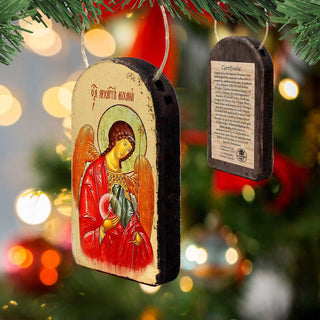 Saint Michael Religious Orthodox Sacred Icon Ornament - Inspirational Icon Decor - 87027