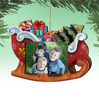 Christmas Gifts Picture Frame Ornaments - Ornament for Photo - Christmas Santa Snowman Decor - 8112047-PF