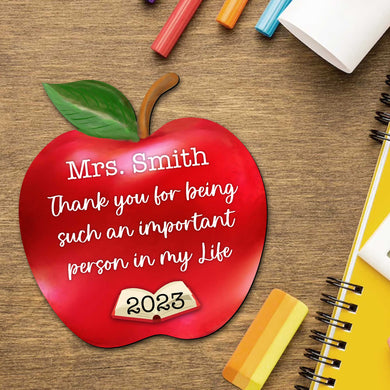 Personalized Teacher Gift - Teacher door hanger - Teacher Thank you Gift - Teacher Appreciation Gift - Unique Teacher Gifts - 8457612-P