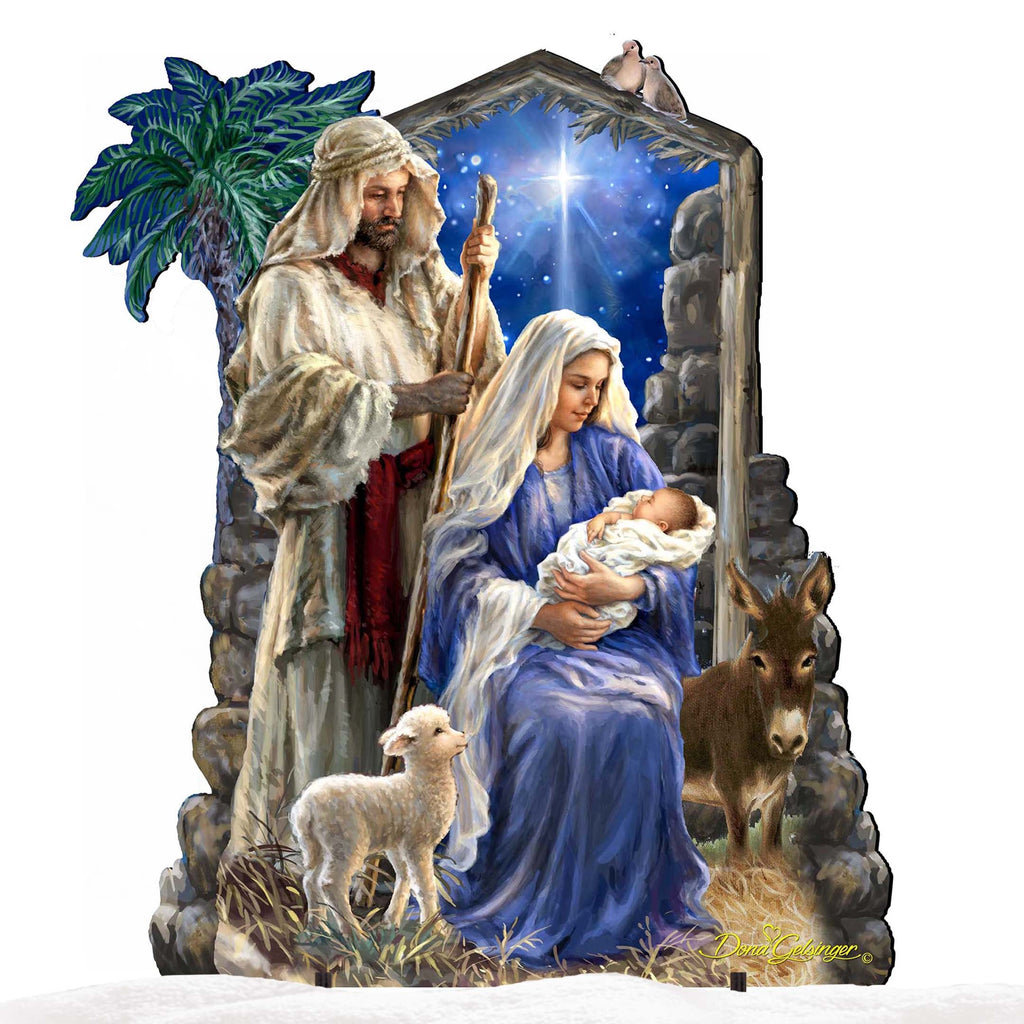 Holy Night Nativity Outdoor Decor by D. Gelsinger - Nativity Holiday Decor - 8461041F-1618