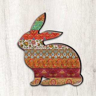 Easter Quilted Bunny Easter Door Decor by G. DeBrekht - Easter Spring Decor - 8198134H