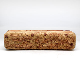 One-of-a-Kind Forest Treasure WOODCARVED Jewelry BOX 8x2x2 Inches Handcarved Unique Home Decoration Beautiful Gift Rare Found Collectible, Unique Hand Carved Gift