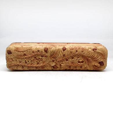 One-of-a-Kind Forest Treasure WOODCARVED Jewelry BOX 8x2x2 Inches Handcarved Unique Home Decoration Beautiful Gift Rare Found Collectible, Unique Hand Carved Gift