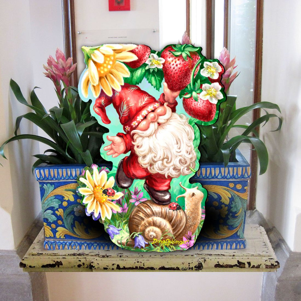 Sweet Summer Gnome Holiday Door Decor by D. Gelsinger - Christmas Decor - 8461062H-DG