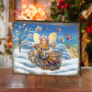 Butterfly Fairy Wooden Wall Art by G. DeBrekht - Nature Wildlife Decor - 8173562B