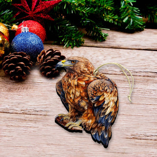 Alaskan Golden Eagle Wooden Ornaments by G.Debrekht - Wildlife Holiday Decor - 8710101-5