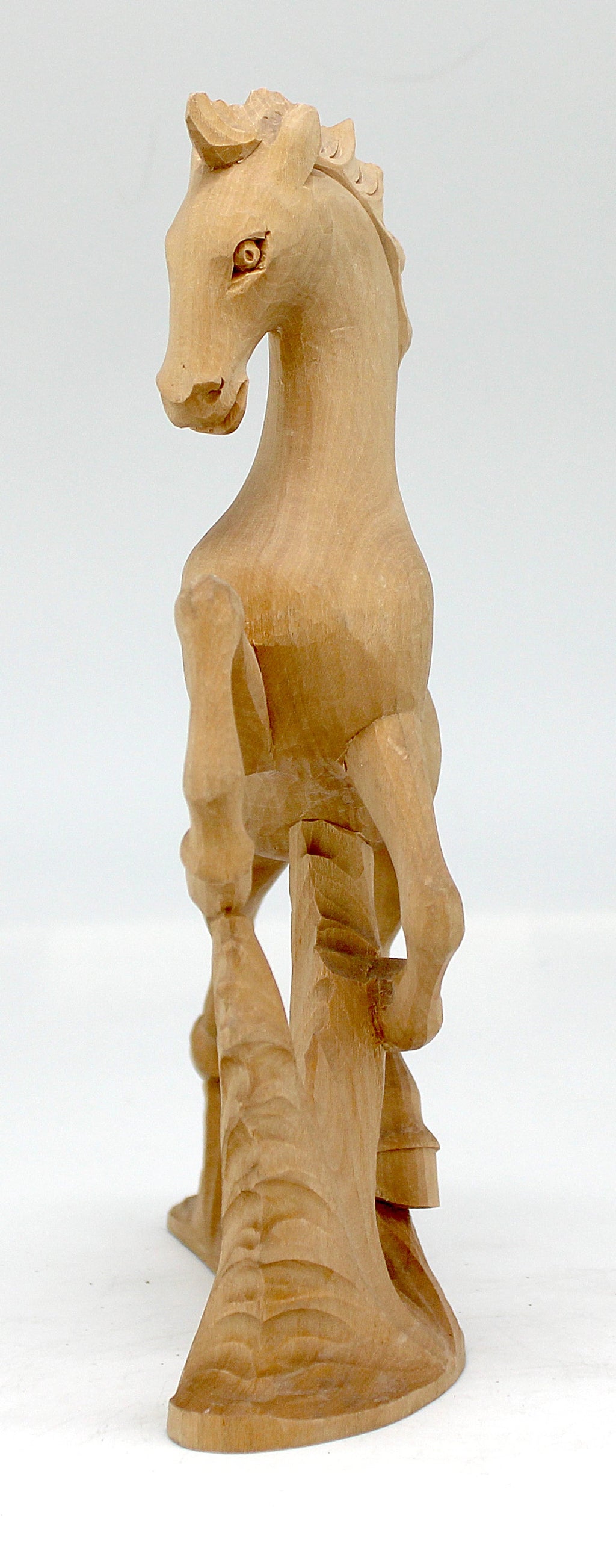 One-of-a-Kind Prancing Horse Wood carved Figurine 7