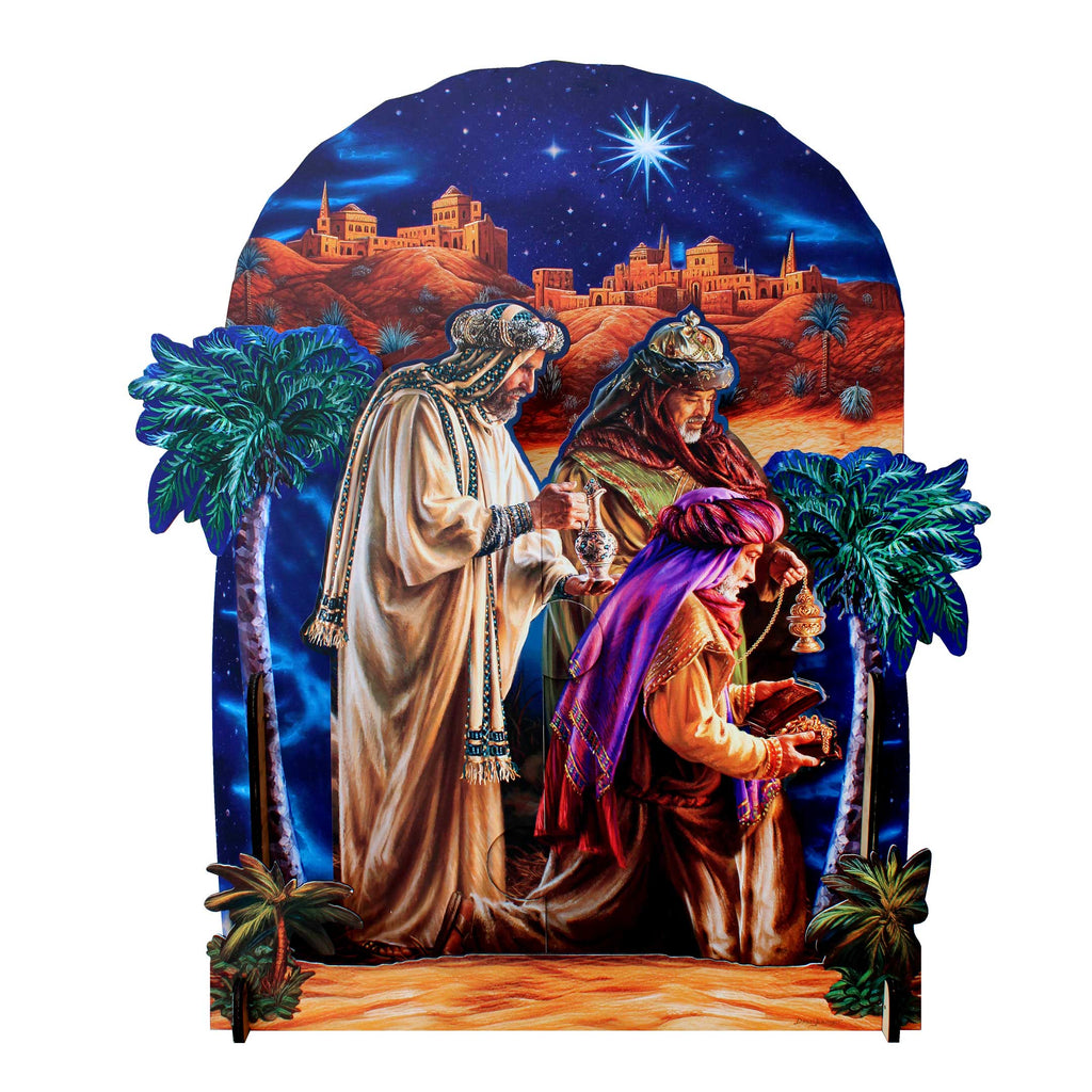Three Kings Gifts Life Size Outdoor Nativity Scene 65