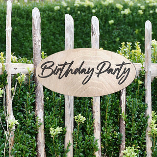 Birthday Party Sign, Birch Wood Sign, Happy Birthday Sign, Welcome Sign, Birthday Party Decorations - 320312