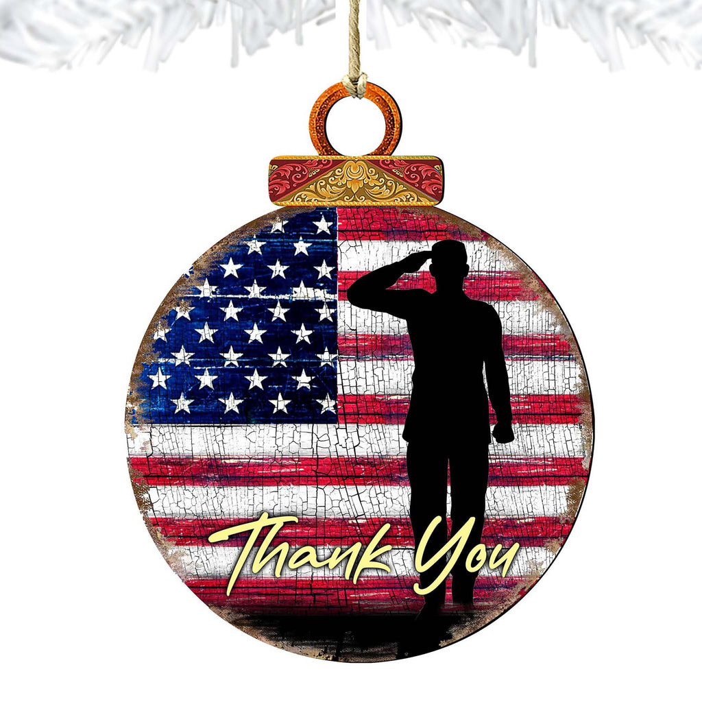 Veterans Appreciation Wooden Ornaments - International Decor - 8187102