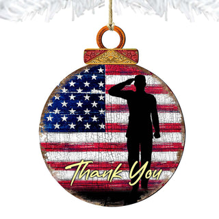 Veterans Appreciation Wooden Ornaments - International Decor - 8187102