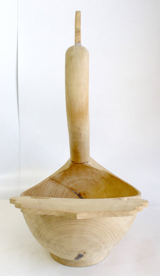 One-of-a-Kind Swan Bowl with Spoon Wood Carved Figurine 17