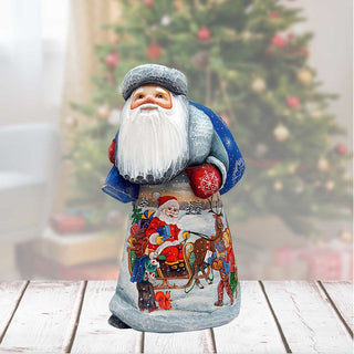 Christmas Story Santa Hand-Painted WOODCARVED Masterpiece by G. DeBrekht - Christmas Decor - 821464 *** PRE-ORDER - Handmade Just for You! ***