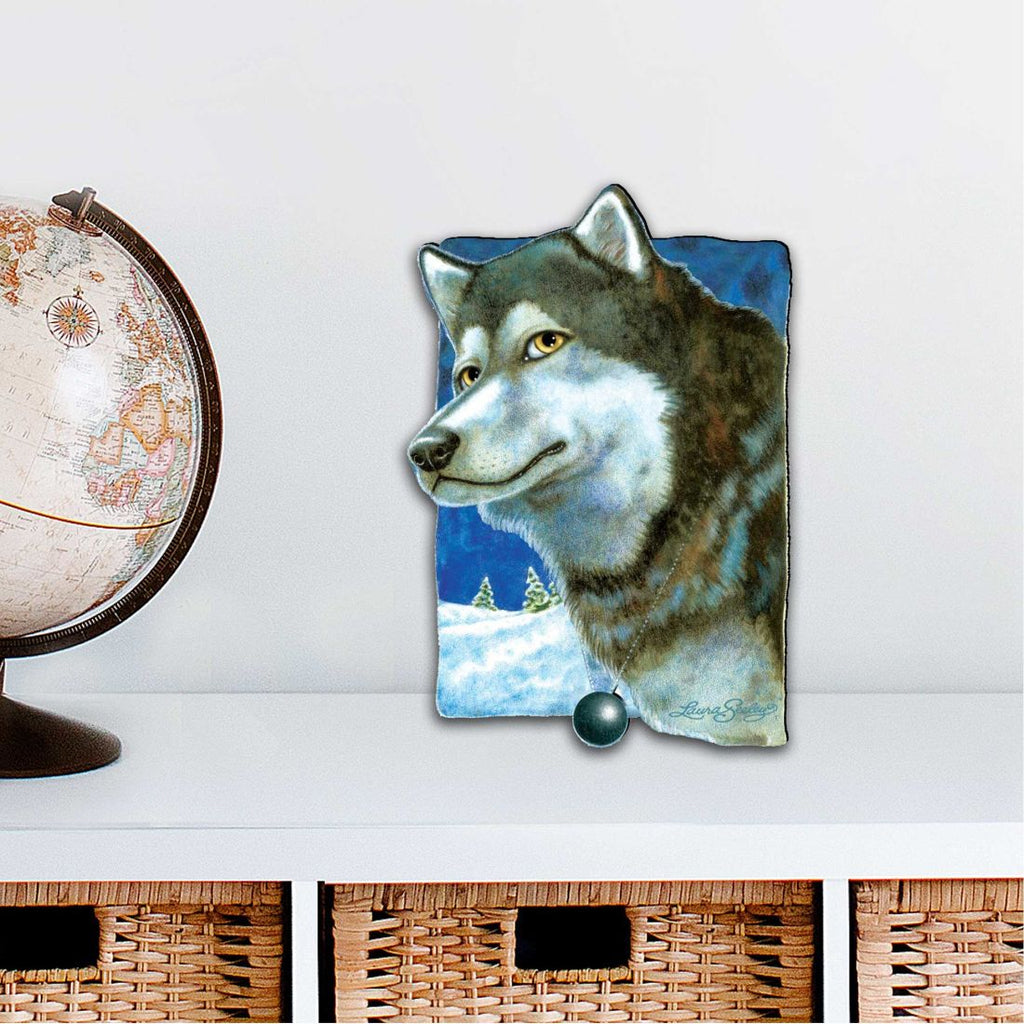 Snow Tracks Holiday Outdoor Decor Large Ornament by Laura Seeley - Pets Dog and Cats Decor - 8511014M