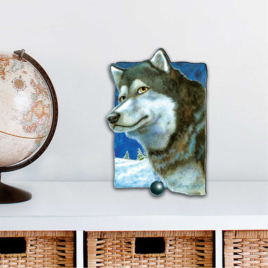 Snow Tracks Holiday Outdoor Decor Large Ornament by Laura Seeley - Pets Dog and Cats Decor - 8511014M