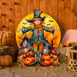 Halloween Scarecrow Freestanding Decor - Halloween Outdoor Decor by G. Debrekht - Halloween Decor- 8652798F