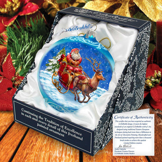 Enchanted Midnight Journey Lg Glass Ornament by G.Debrekht - Christmas Holiday Decor - 73962