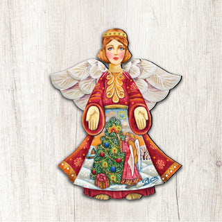Christmas Tree Angel Nativity Door Decor by G. DeBrekht - Nativity Holiday Decor - 8154103H