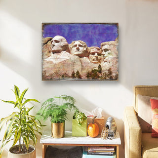 Amarante Mount Rushmore Wooden Wall Art by Nature Wonders - Nature Wildlife Decor - 95247B