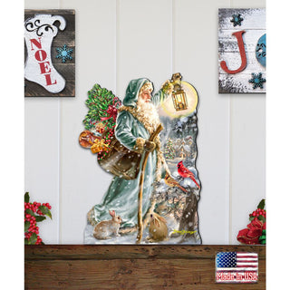 Saint Nicholas Christmas Door Decor by D. Gelsinger - Christmas Santa Snowman Decor - 8461067H-DG
