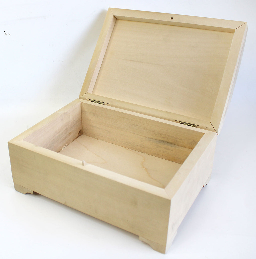 One-of-a-Kind Wooden Chest Box 10x8