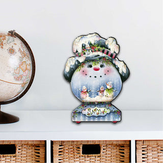 Joe Cool Snow Globe Door Decor by Jamie Mills-Price - Christmas Santa Snowman Decor - 8457506H