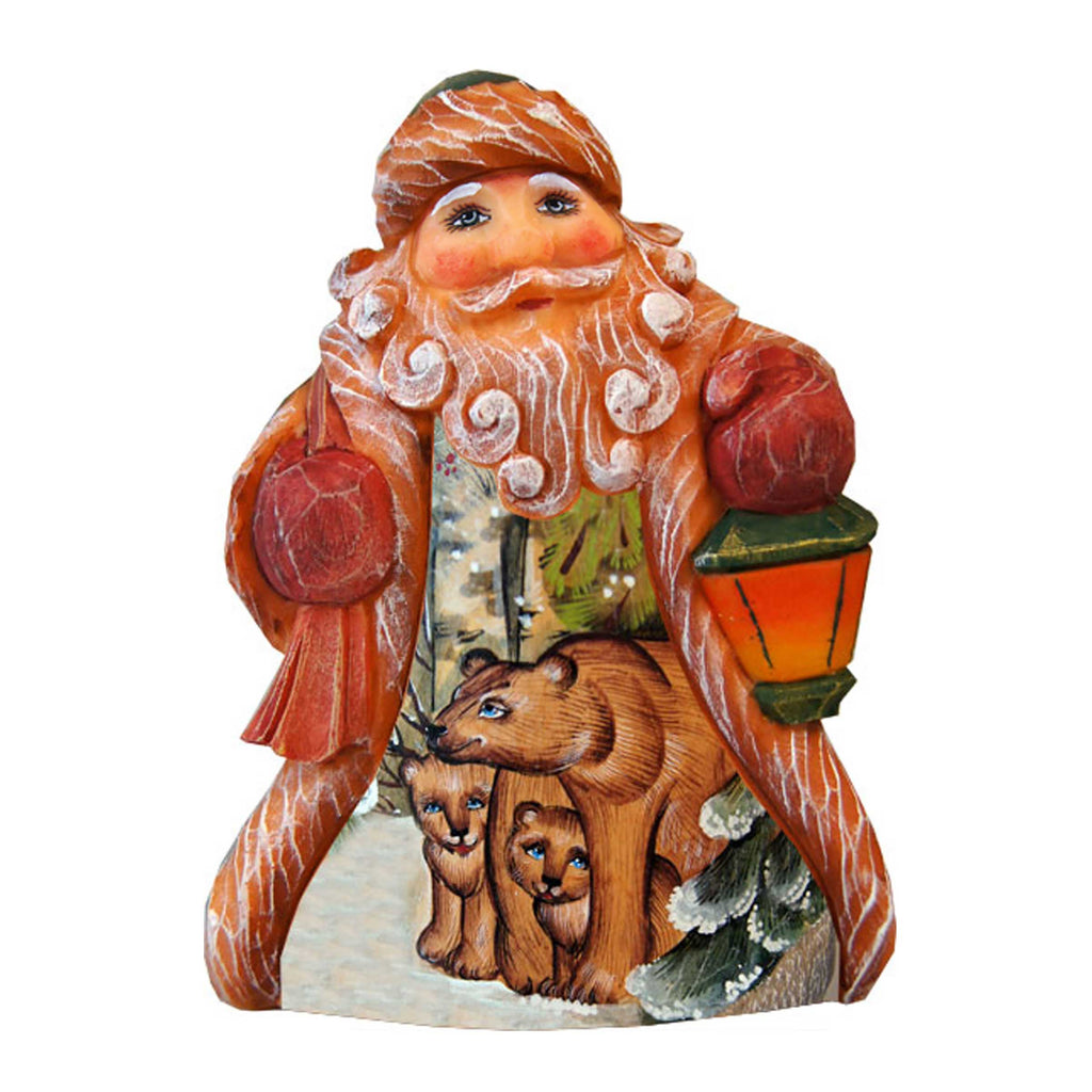 Bear Family Tiny Tale Santa Handcrafted Christmas Figurine - G. DeBrekht - Christmas Santa Snowman Decor - 561613