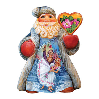 Nutcracker Tiny Tale Santa Christmas Figurine by G. DeBrekht - Christmas Santa Snowman Decor - 561644