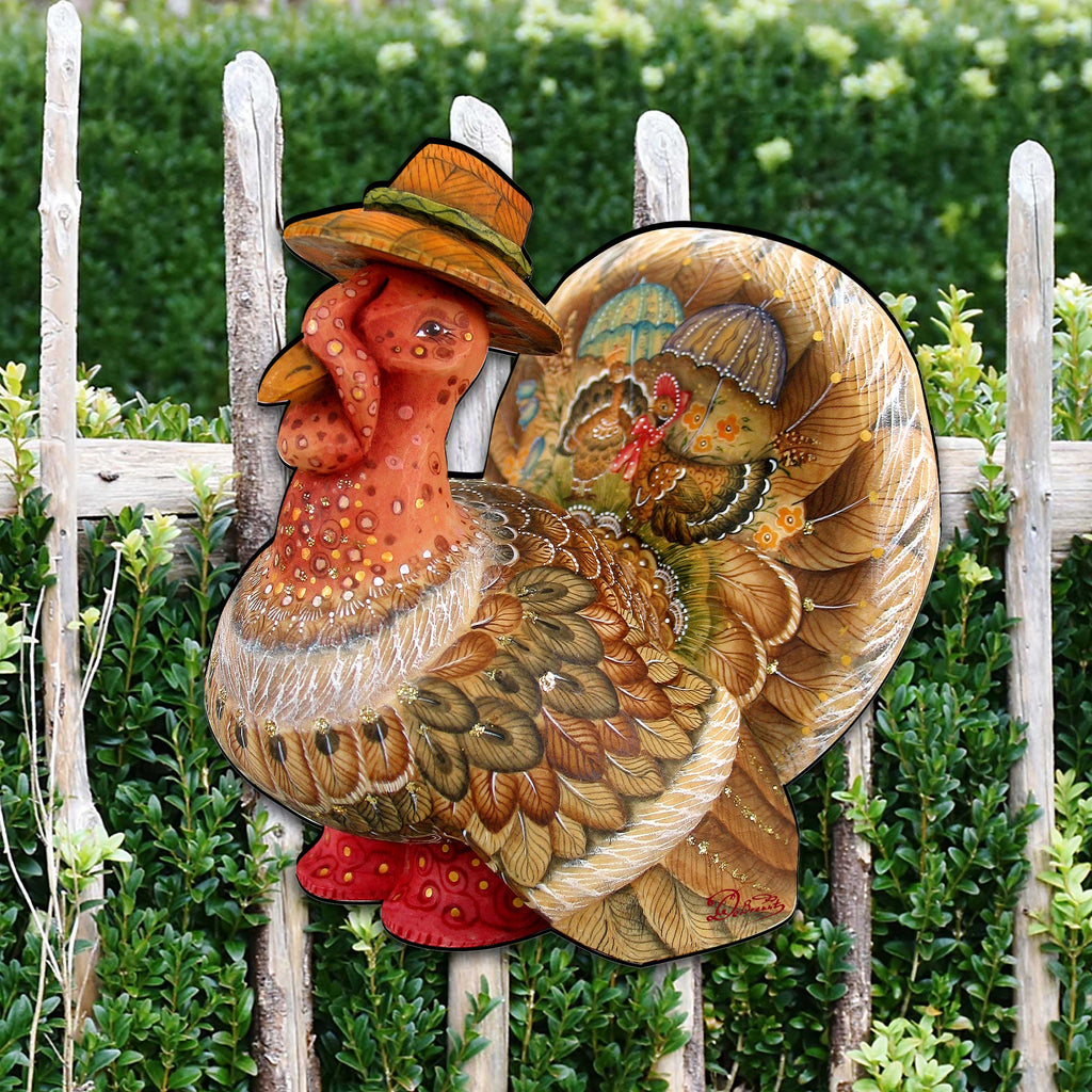 Thanksgiving Tom the Turkey Halloween Door Decor by G. DeBrekht - Thanksgiving Halloween Decor - 8158904H