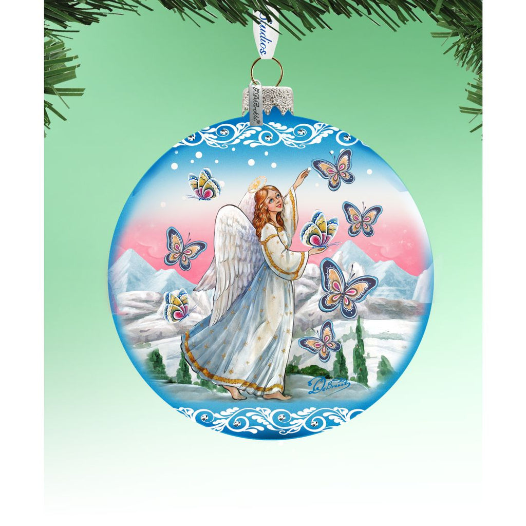 Serenity Angel Glass Ornament Limited Edition by G. DeBrekht - Christmas Decor - 73885