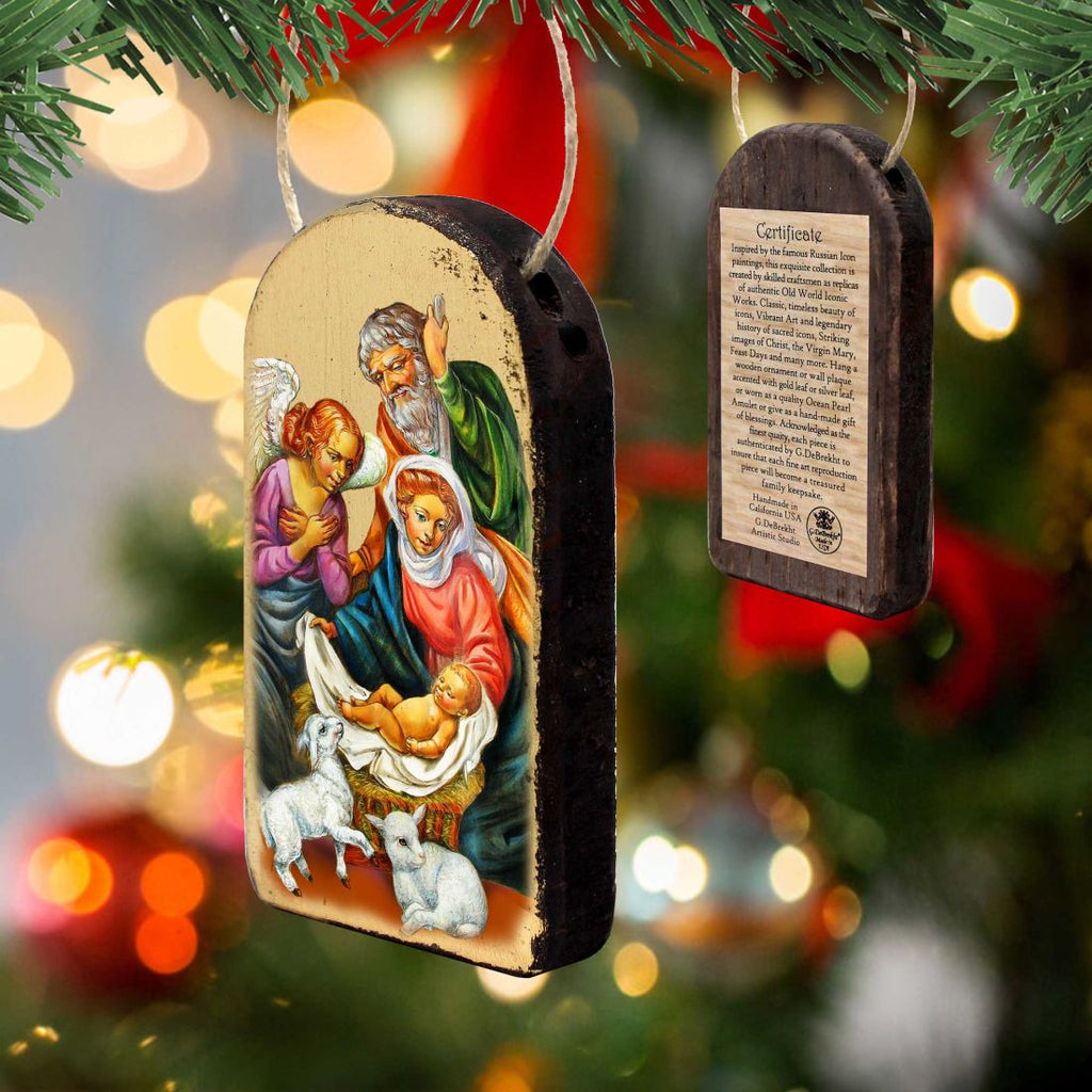 The Holy Family Religious Christian Sacred Icon Ornament - Inspirational Icon Decor - 87020