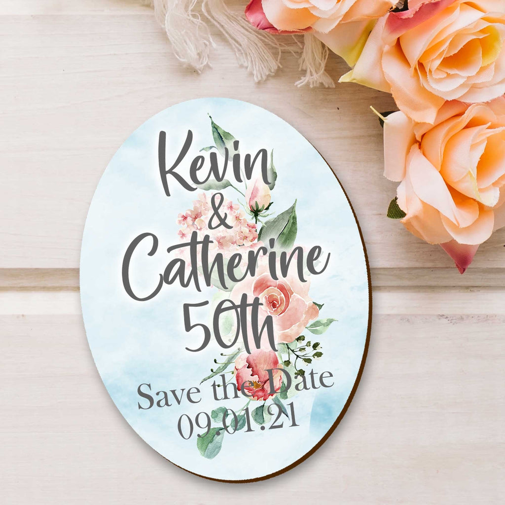 Anniversary Gift Custom Magnets Family reunion Magnets Save the Date Housewarming Favors - 94504G
