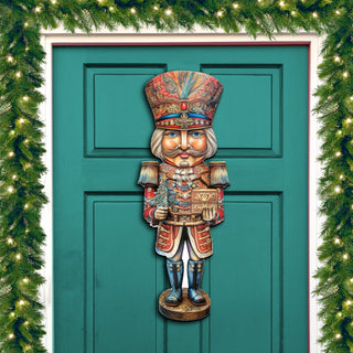Regal Nutcracker Prince Holiday Door Decor by G. Debrekht - Christmas Decor - 8611060H