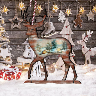 Woodsy Deer Wildlife Outdoor Decor by G. DeBrekht - Wildlife Holiday Decor - 8198211-2F