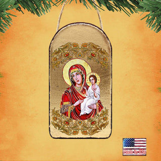 Virgin Mary Directress Religious Orthodox Sacred Icon Ornament - Inspirational Icon Decor - 87029