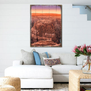 Canyon Dusk Art Wooden Wall Art by Nature Wonders - Nature Wildlife Decor - 95278B